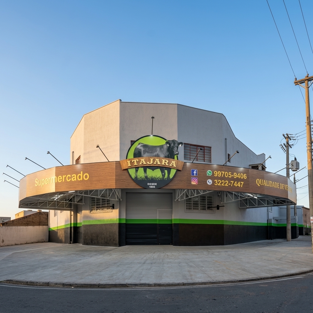 Fachada do Supermercado Itajara